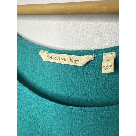 Soft Surroundings Womens Dress Large Gauzy‎ Cotton Asymmetric Beach Fairy Whimsy - Picture 3 of 6